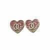 Chanel Pink Heart Clip Earring